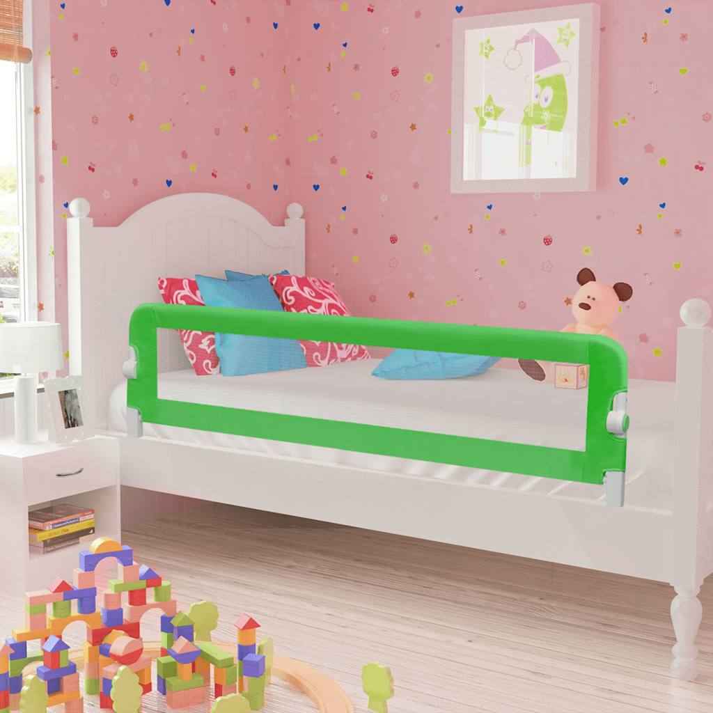 Toddler Barra de segurança para cama 102 x 42 cm verde